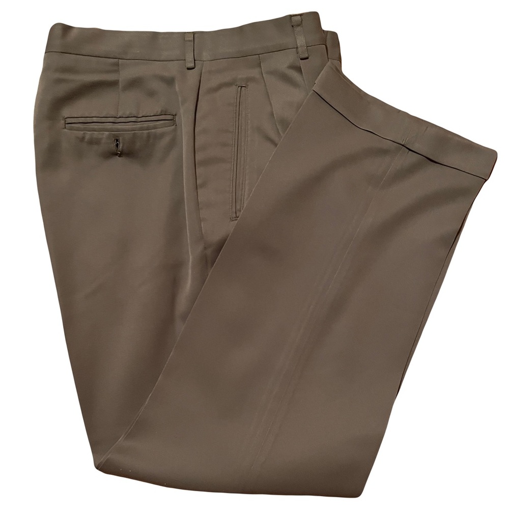 Haggar Men’s pleated/cuffed dress slacks.